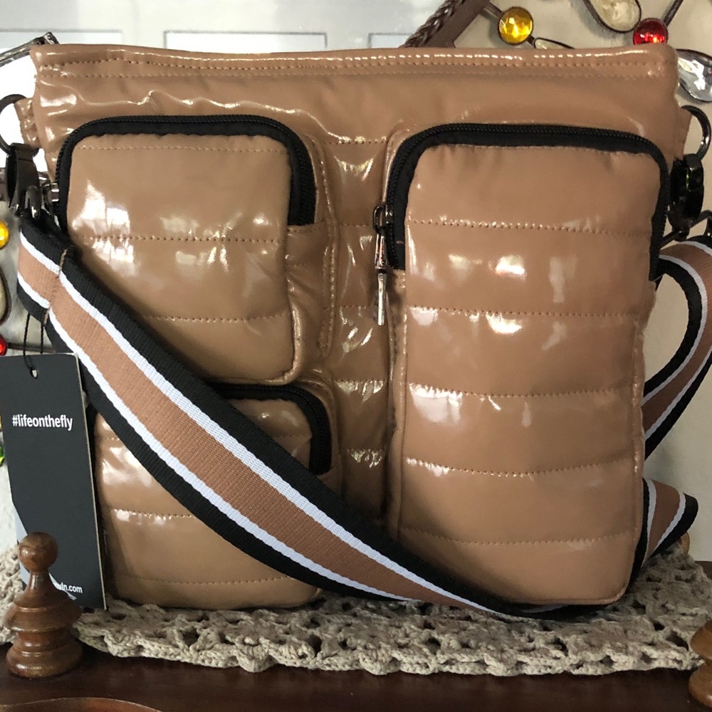 NWT THINK ROYLN Utility Front Pocket Crossbody Bag w/Fashion Strap